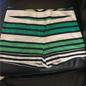 New York & Company Striped Green and White Women's Shorts